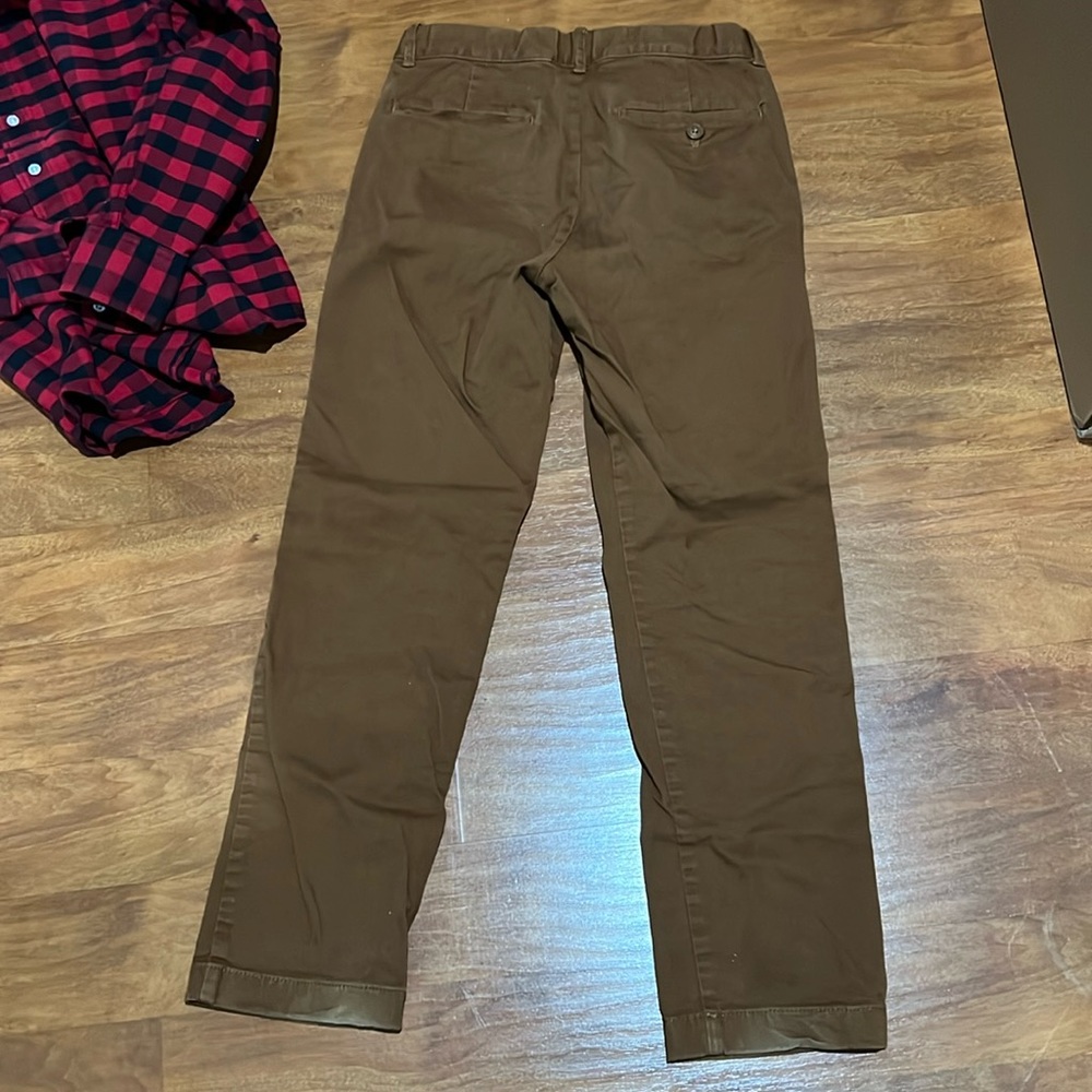 Crewcuts J Crew Slim Fit Khaki Pants Size 12 Kids Adjustable Waist - Picture 2 of 7